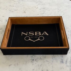 Black and Tan Storage Tray